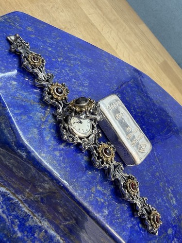 Vintage tracht armband granat - vintage,