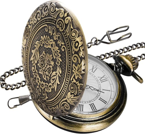 Taschenuhr quarz mit kette - taschenuhr,